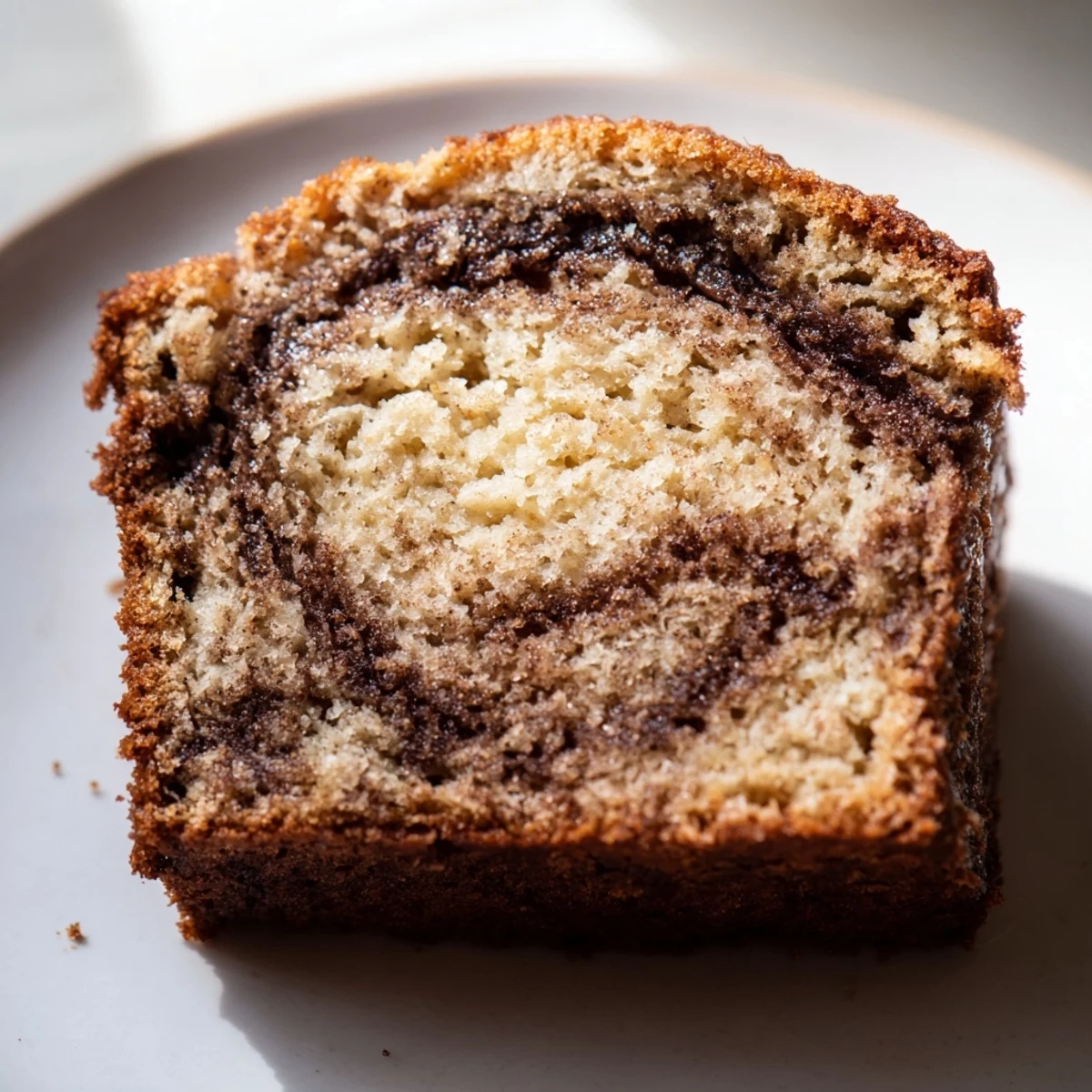 Cinnamon Sugar Swirl Banana Bread