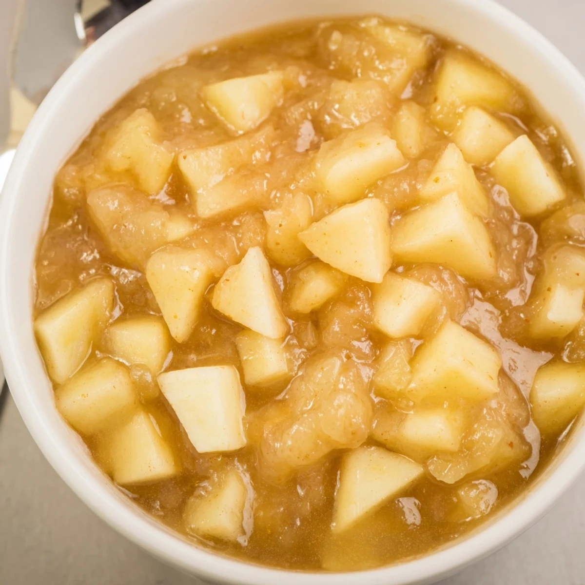 Creamy Fall Caramel Apple Jam spooned over buttered toast, autumn aroma  