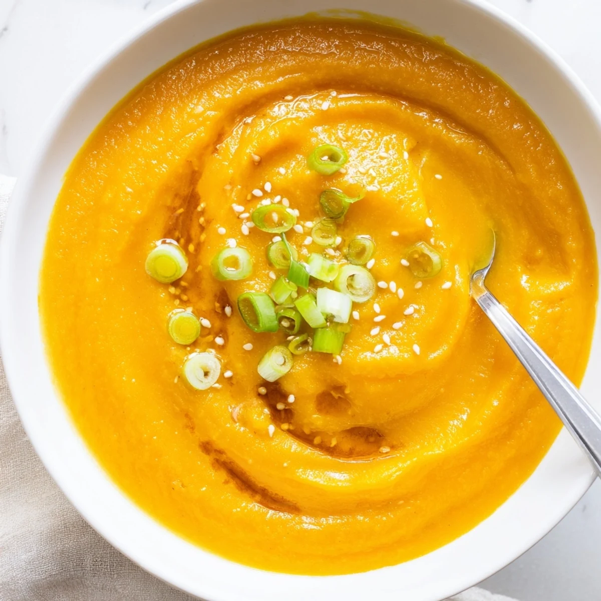 Bowl of Carrot Ginger Miso Soup Recipe beside crusty bread, vivid umami aroma.