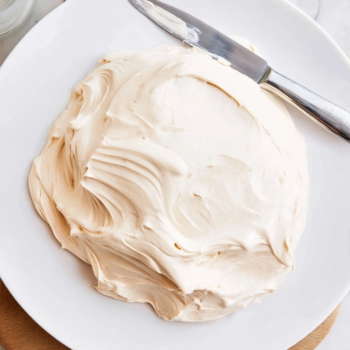 Fluffy Italian Meringue Buttercream piped into elegant rosettes on a celebration cake
